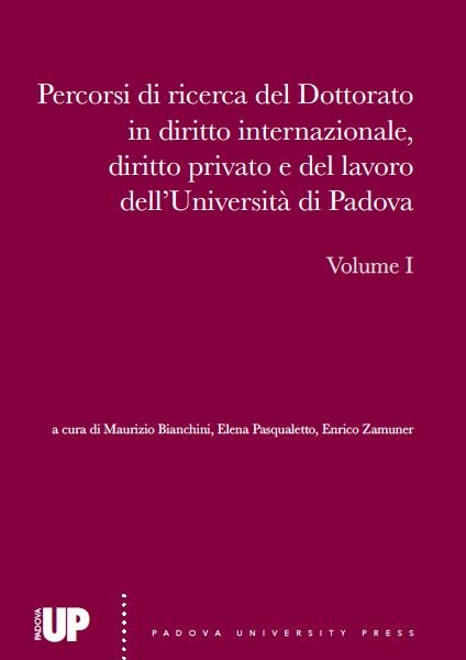 Percorsi di ricerca del Dottorato in diritto internazionale, diritto privato e del lavoro dell’Università di Padova