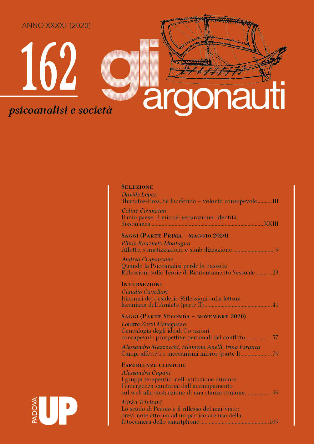 Gli Argonauti – Psicoanalisi e Società. 162