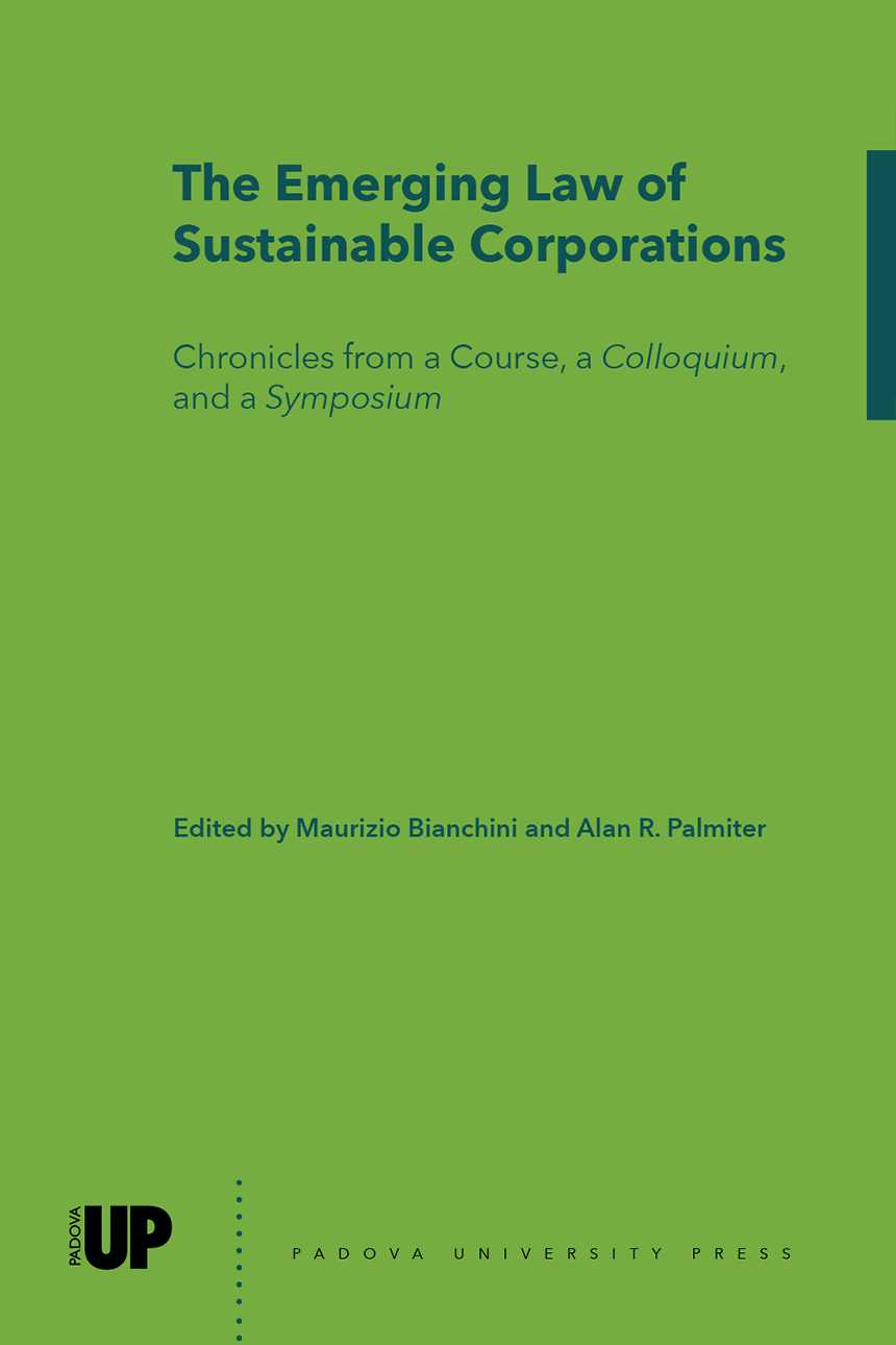 cover The Emerging Law of Sustainable Corporations