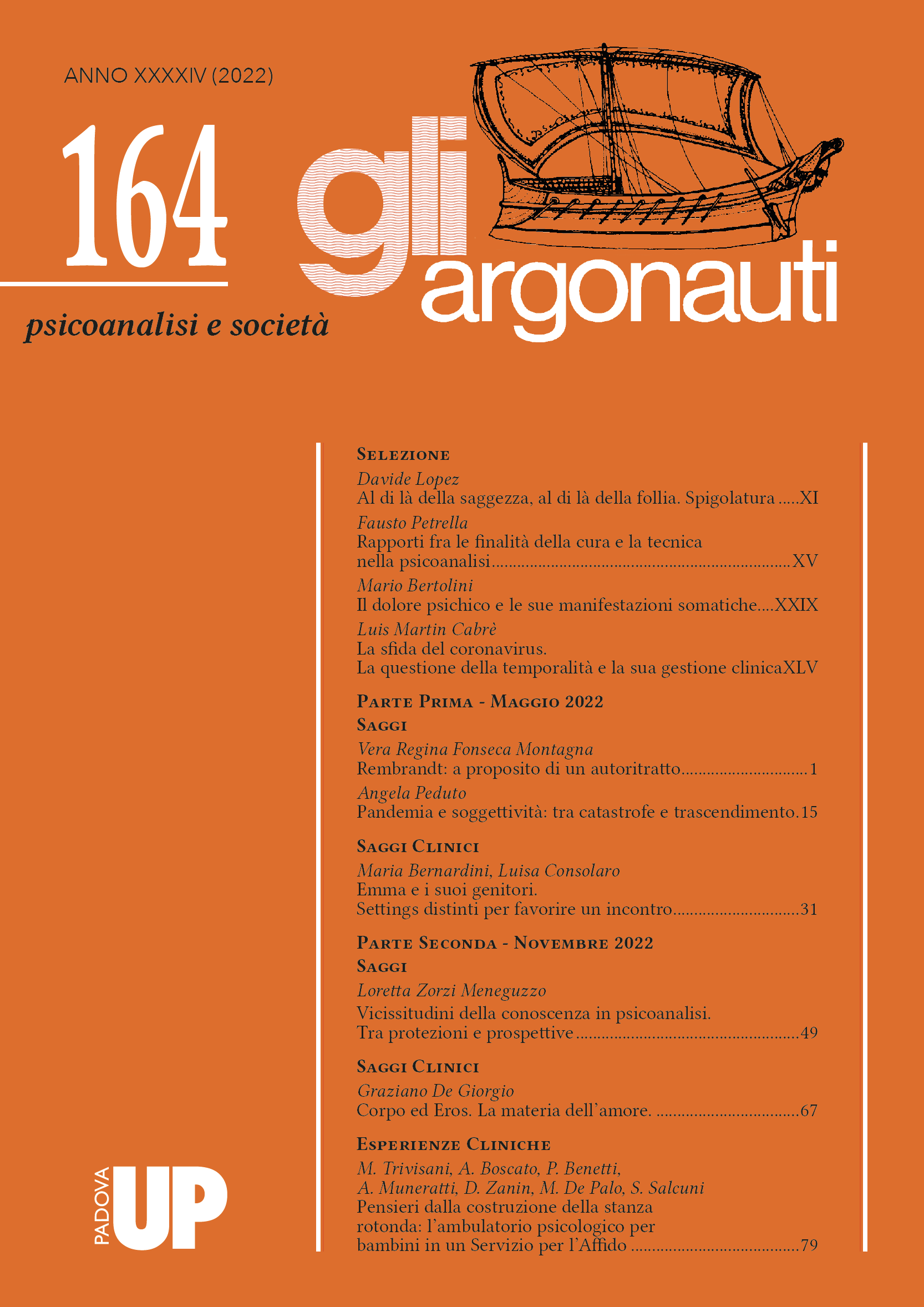 Gli Argonauti – Psicoanalisi e Società. 164