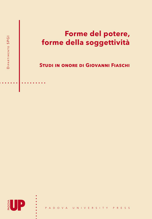 Forme del potere, forme della soggettività.